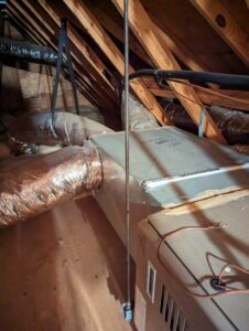 Ductwork in attic